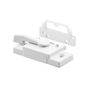 Prime-Line 2-1/16 in. Hole Center White Vinyl Window Sash Lock F 2755